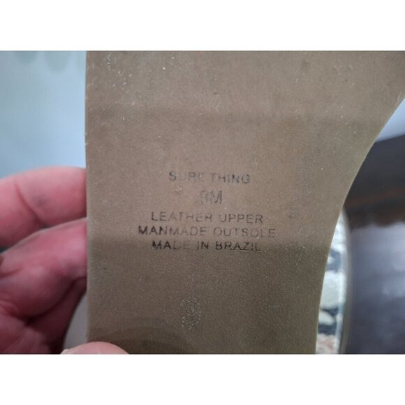 NWOB Matisse Sure Thing Snakeskin White Leather Platform Sandal/Sz. 9M - Picture 9 of 11